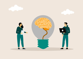 Mental hygiene and self development illustration set. Characters with healthy mentality relaxing, self-learning and easily solving problems. Psychotherapy concept. Vector illustration.