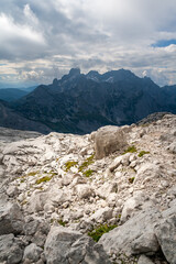 landscape in the mountains, the Dachstein Mountains in the Alps in Austria