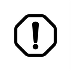 Danger, warning icon sign symbol