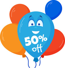 Discount sale banner and icon for shopping sticker or tag banner isolated vector illustration isolated on white