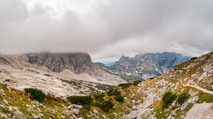 landscape in the mountains, the Dachstein Mountains in the Alps in Austria