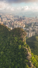 Fototapeta premium 16 Nov 2022 The Landscape of Lion rock mountain, Hong Kong