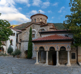 view of the Church of the Archangels in the Bachkovo Monastery