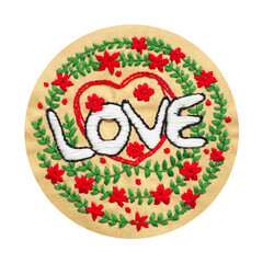 love heart flower mind spiritual craft healing mental embroidery mandala handmade leisure hobby sewing illustration design art pattern frame floral template nature