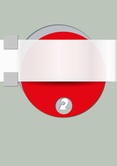 A3 Farbformen Vorlage rot