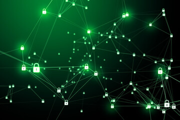 sfondo, rete, lucchetti, sicurezza, protezione