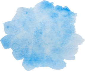 blue watercolor paint stroke background