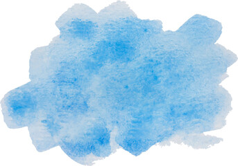 blue watercolor paint stroke background