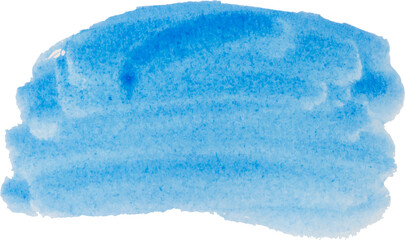 blue watercolor paint stroke background