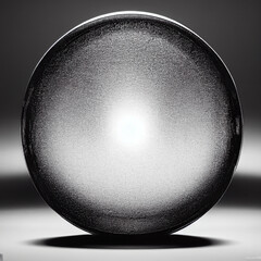 3D sphere on a dark background. Abstract 3d rendering, illustration for background, design, template, banner