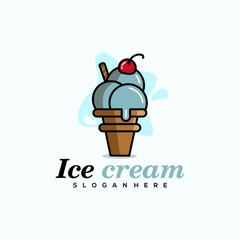 ice cream logo design