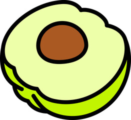 Gooseberry half cut Style style line colorful