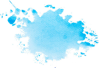 blue watercolor paint stroke background vector illustration