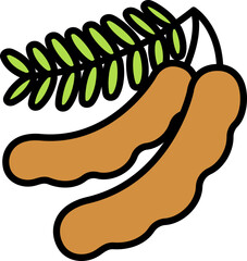 Tamarind two Style style line colorful