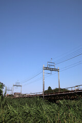 Fototapeta premium 電車の道