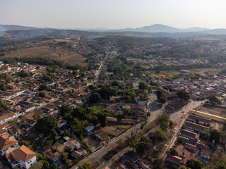 Obraz premium historic tourist town in the middle of nature