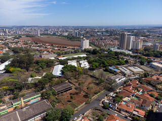 Panoramic aerial view of Ribeirão Preto in the interior of São Paulo