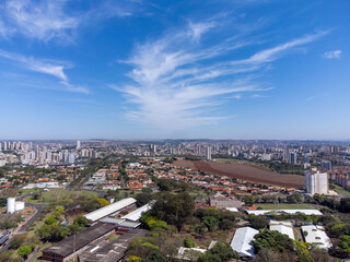 Panoramic aerial view of Ribeirão Preto in the interior of São Paulo