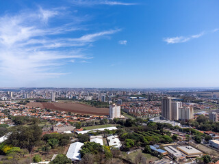 Panoramic aerial view of Ribeirão Preto in the interior of São Paulo