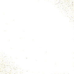 Gold Glitter Stars. Luxury Shiny Confetti.