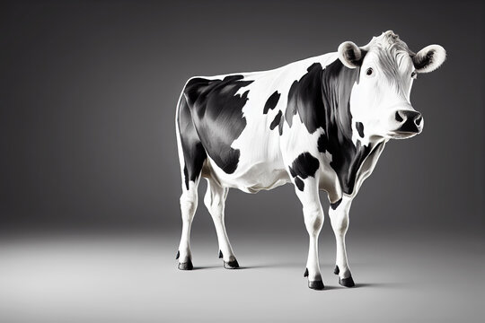 Picture of cow standing in studio