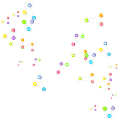 Social media marketing icons internet tags target