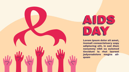 World Aids Day Editable Banner Template