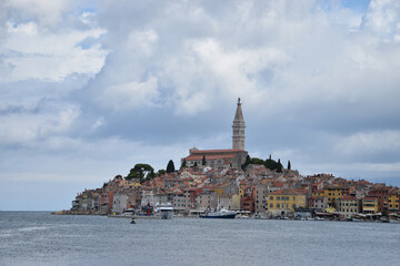 View of Rovinj town in Istria - Croatia.