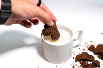 Bolachas e leite. A combinação perfeita de um lanche de Natal