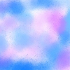 Colorful fresco drops on white background. It's water color effect and random direction. There's a copy space for your text.