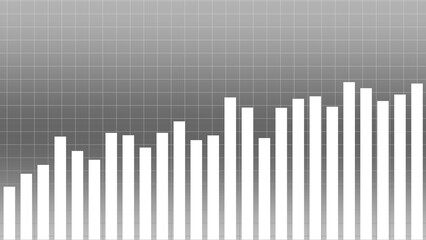 Abstract graph chart of stock market trade background.