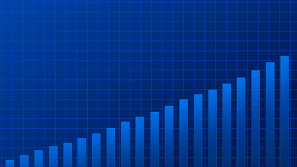 Abstract graph chart of stock market trade background.