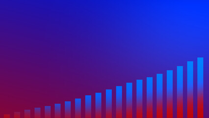 Abstract graph chart of stock market trade background.