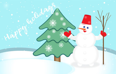 The Merry Snowman wishes you a Merry Christmas and a Happy New Year 2023