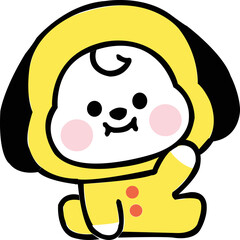 cute sticker concept 