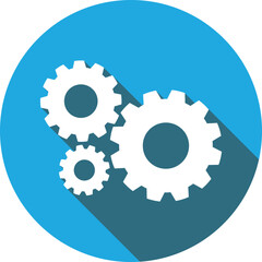 Gear Icon Vector flat design style
