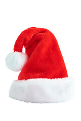 Christmas Santa Claus red hat isolated, mockup for design