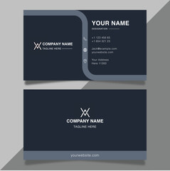 Modern gray  business card design template