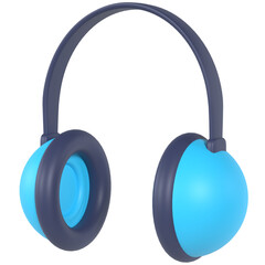 Headphones 3D icon