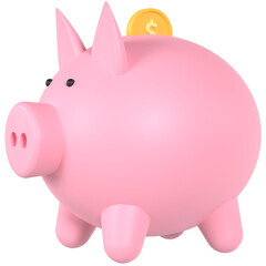 Piggy bank 3D icon