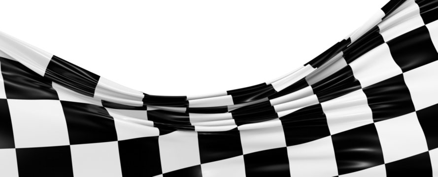 flag finish race sport 3d champion winner