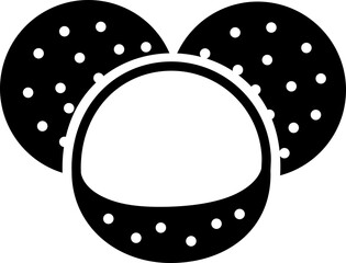 Longan with half peeled Style Semi Solid Transparent