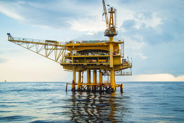 Offshore gulf sea industry rig drill oil and gas production petroleum