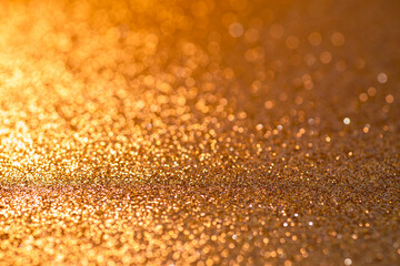 Gold Glitter Sparkle Confetti Background