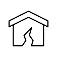 Earthquake icon vector design template