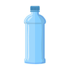 Bottle shape isolated on white background. Plastic bottle for water. Vector illustration. Consumption, packaging concept for banner design