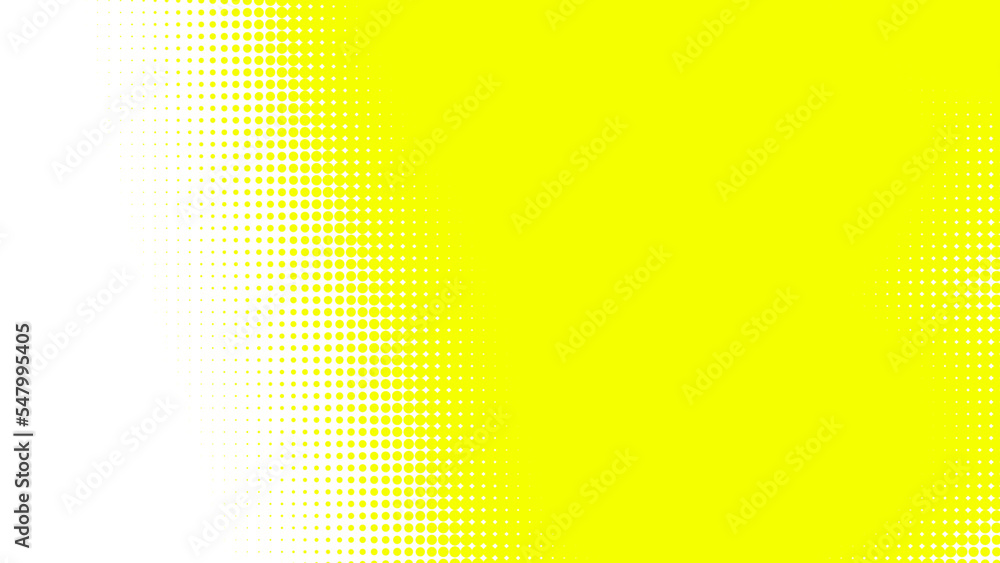 Aufkleber dots halftone white yellow color pattern gradient texture with technology digital background. dots p