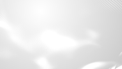 Dot white gray wave light technology texture background. Abstract big data digital concept. 3d rendering.