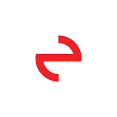 Creative letter E symbol. Vector