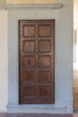 old wooden door